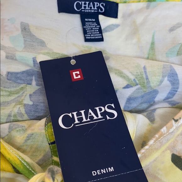 Chaps tropical printed Dolman Top - Picture 4 of 4